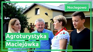 Agroturystyka Maciejówka  noclegi w Starym Pudłowie k Poddębic Noclegowotv [upl. by Anniram]