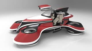 Hover Coupè Flying Car Concept [upl. by Dorrahs350]