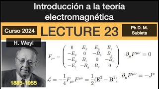 Introducción a la teoría electromagnética lec23 [upl. by Hertzog]