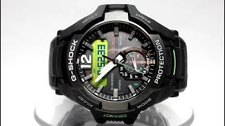 Casio GShock GRB1001A3 Gravitymaster Bluetooth Solar powered watch video 2018 [upl. by Drofub]