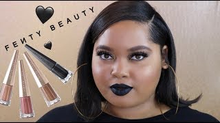 NEW Fenty Beauty Stunna Lip Paints Review  Try On  Unbotton Uncuffed Unveil amp Uninvited [upl. by Rumney]