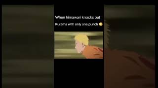 When himawari knocks out kurama with only one punch 😳 [upl. by Topliffe]