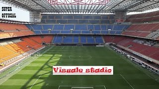 Visuale Stadio San Siro Giuseppe Meazza fila 7 Settore 227 secondo anello Rosso Inter [upl. by Mat104]