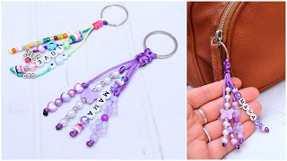 💜LLAVERO de hilo FACIL para regalar o vender💜TUTORIAL [upl. by Nunci]