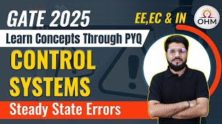 CONTROL SYSTEMS  Steady State Errors  Previous Year Questions gate2025 gatequestions [upl. by Adnam]