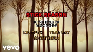 Noah Kahan  Stick Season Karaoke [upl. by Odell]