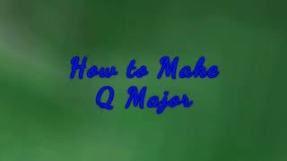 How to Make Q Major Accurately on Vegas Pro [upl. by Glovsky]