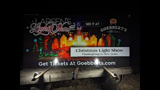 Larsens Christmas Light Show Goebberts Farm Pingree Grove Illinois [upl. by Gnov]