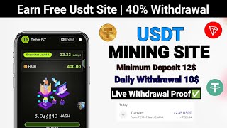 Minimum deposit 11USDT minimum withdrawal 2USDT withdrawal within 1 minute once a day [upl. by Chico]