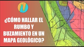 ¿Cómo determinar el rumbo y buzamiento en un mapa geológico [upl. by Caneghem]