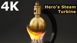 4K  Heros Steam Turbine  Live Steam [upl. by Inga]