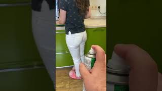 OMG He painted my jeans 😂 shorts Best TikTok video by MoniLina [upl. by Oah880]