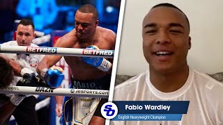 FABIO WARDLEY ON CRUSHING NICK WEBB IN 1 ROUND The plan was to BOX amp MOVE [upl. by Eeladnerb]