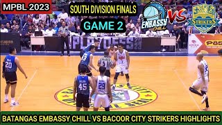 MPBL HIGHLIGHTS  BATANGAS VS BACOOR CITY  GAME 2 SOUTH DIVISION FINALS mpbl mpblhighlights [upl. by Olathe]