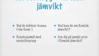 Lärverktyg – Kemisk jämvikt [upl. by Kensell]