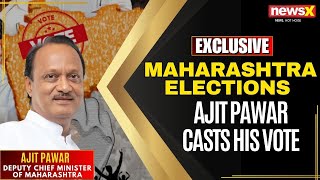 Maharashtra Assembly Elections  Ajit Pawar Casts His Vote  NewsX [upl. by Doxia576]