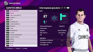 eFootball PES 2020 PS4  SANTOS CLASSIC ALL TIME XI 15100 [upl. by Deonne]