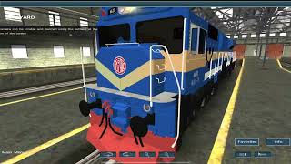 trainz Simulator Bangladesh locomotive shanting light and cox bazzar staitonviralvideo train [upl. by Ravahs]