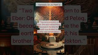 🕊️ Genesis 1026  Ebers Sons Peleg and Joktan in Bible Part 5 🕊️ Genesis1026 God [upl. by Introk]