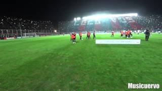 San Lorenzo 1 Cruzeiro 0 Recibimiento campo de juego Cámara 3 Copa Libertadores [upl. by Oznola]