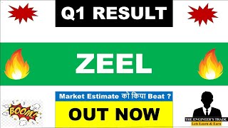 Zeel Q1 Results 2025  Zee Entertainment Results Today  Zeel Results Today  zeel share latest news [upl. by Navoj]