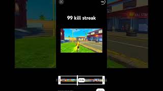 IMPOSSIBLE 😈 99 KILL STREAK youtube shortvideotrendingfree fire [upl. by Dranyl]