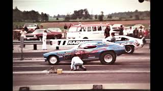 1970s Drag Car racing at Dragway Park in Cayuga Ontario Canada [upl. by Odranoel]