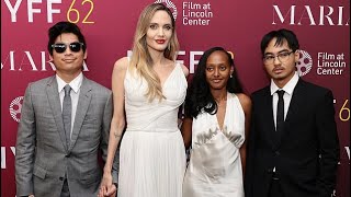 Angelina Jolie amp Kids Shine on the Red Carpet at Maria Premiere – A Hollywood Family Moment [upl. by Myriam]