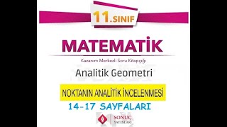 Sonuç Yayınları 11Sınıf Matematik Kitabı Analitik Geometri 1417 Sayfaları [upl. by Jammin]