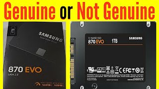 How To Check Samsung SSD is Genuine or Fake  870 EVO 1TB  3MB info [upl. by Assennej]