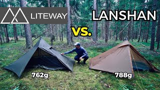 Liteway Illusion vs Lanshan Pro  Ultraleicht Zelt Vergleich [upl. by Hickie34]