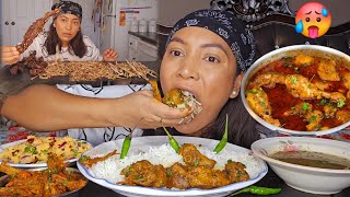 Sasu Ama La Maya La Pathai Denu BhakoDal Bhat TarkariLocal Chicken CurryAalu Ko Chokha And Sidra [upl. by Marilou]