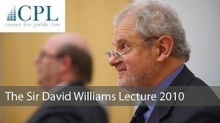 A View from the Bar The 2010 Sir David Williams Lecture  Michael Beloff QC [upl. by Sixela]