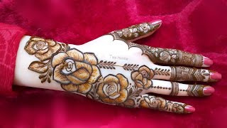 Beautiful Stylish Floral Mehndi Designs  Latest Floral Henna Design For Back Hand  Mehndi designs [upl. by Ramirol273]