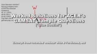 GAMSAT Organic Chemistry Sample Questions Unit 14 Questions 4041 from ACERs Blue ebook [upl. by Jeni]