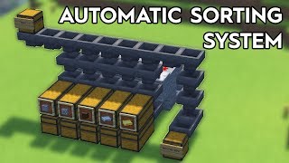 Minecraft Full Automatic Sorting System  120 [upl. by Frame]