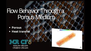 Flow Behavior Passing Through a Porous Medium CFD Simulation [upl. by Verbenia212]