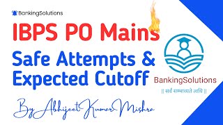 IBPS PO MAINS 2024 Expected Cutoff Sectional Overall lNormalization ibps mains cutoff [upl. by Haisa]