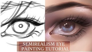 MediBang Semirealism Eye  TUTORIAL [upl. by Luella]