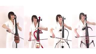 One Cellist  Four Electric Cellos  GAME of THRONES [upl. by Harikahs]