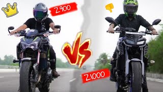 Z900 And Z1000 Super Bike Drag Race 🏍️  Who Won this race 🏆 z900 🗿 Z1000 🤡 [upl. by Annenn]