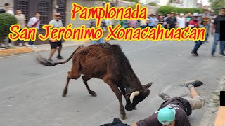 PAMPLONADA SAN JERÓNIMO XONACAHUACAN 30SEPTIEMBRE2023 TECÁMAC ESTADO DE MÉXICO [upl. by Premer]