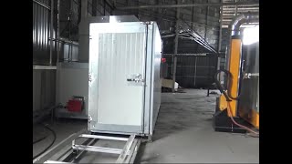 COLO0813 Small Gas Powder Coating Oven [upl. by Enyalahs]