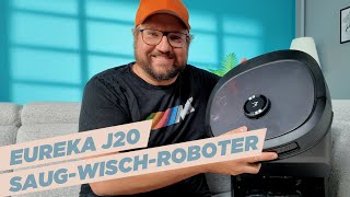 Der perfekte Wisch und Saugroboter Der Eureka J20 mit RollRenew Wischmop für unser Studio [upl. by Osugi]