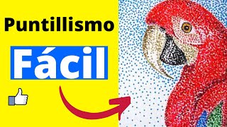 ☀️ APRENDE a Dibujar con la Divertida Técnica del Puntillismo 💚💜💙 Puntillismo para Principiantes [upl. by Chute]