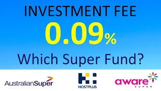 Superannuation Investment FEES  Industry Vs Retail Fund [upl. by Artimid4]