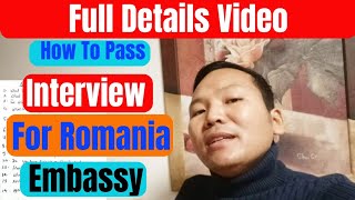 How to Pass Romania Embassy Interview  Full question answer in Nepali Raisirvlog [upl. by Brabazon]