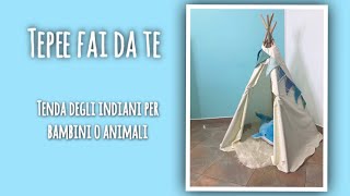 TEPEE Tenda degli indiani FAI DA TE per la cameretta dei bambini [upl. by Gnivre962]