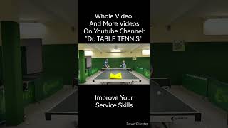 Service Training Ping Pong pingpong services tabletennis [upl. by Nwahsem8]