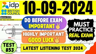 IELTS Listening Practice Test 2024 with Answers  10092024  Test No  853 [upl. by Casar]